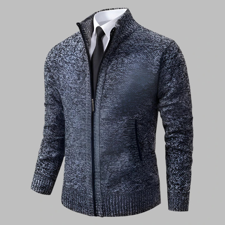 Levoire | Modern Chaud Gilet Pour Hommes Avec Fermeture Éclair Gris foncé