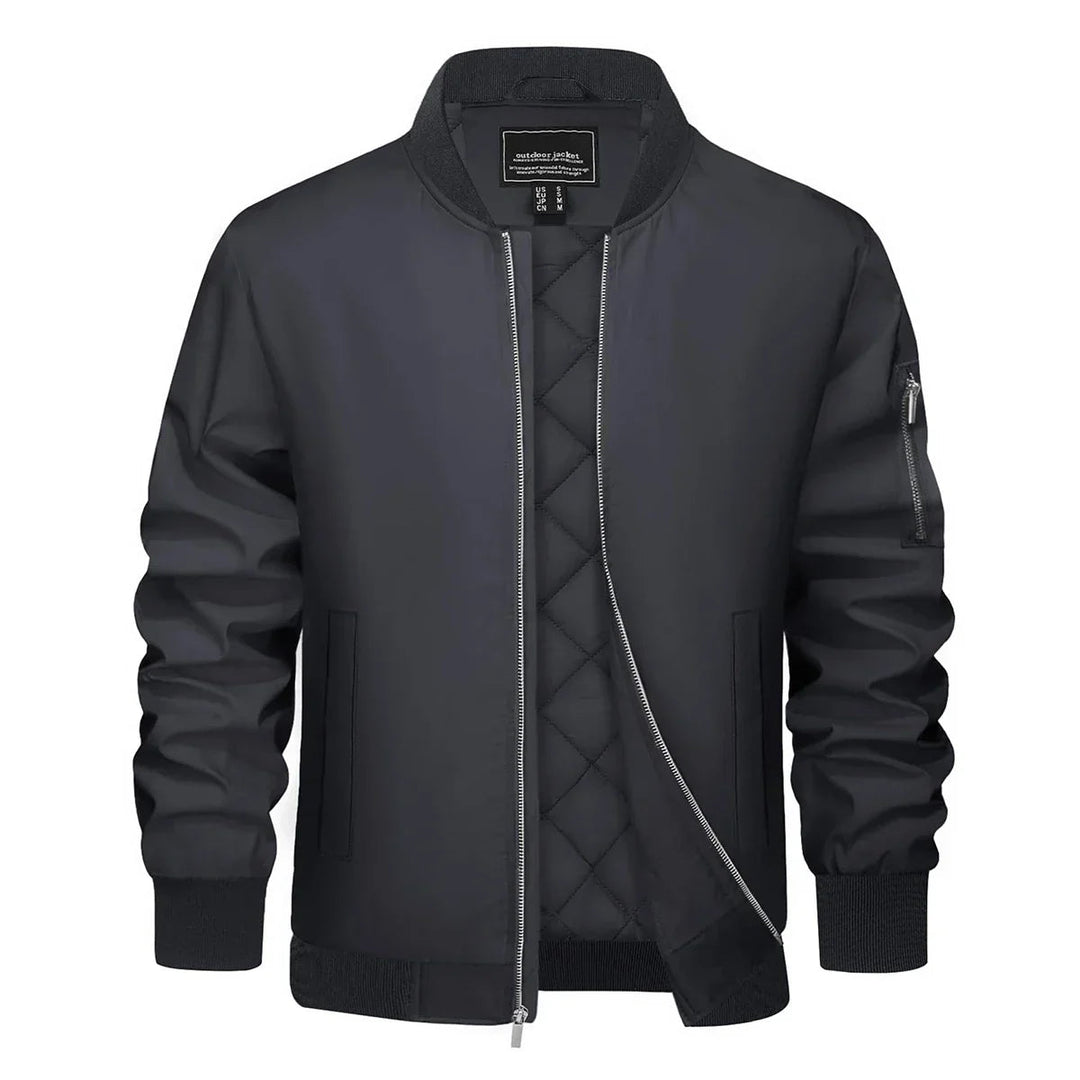Levoire | Veste À Manches Longues Avec Zip Et Poches Noir