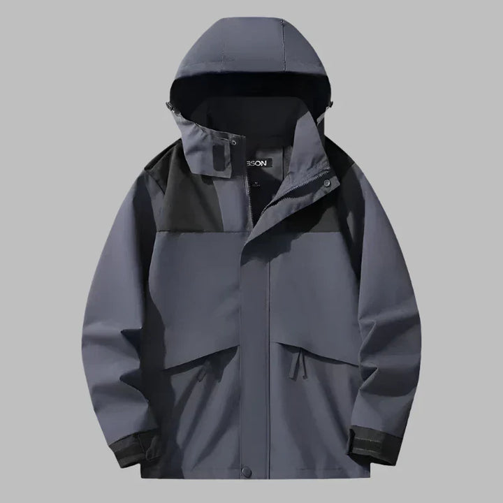 Levoire | Veste De Randonnée Extérieure Premium Avec Capuche Pour Hommes Bleu foncé