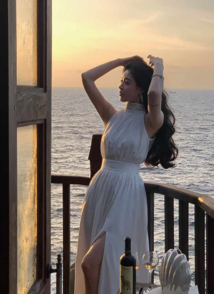 Levoire | Robe Midi En Chiffon Décolletée