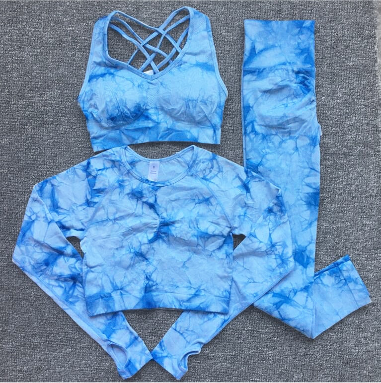 Levoire | Ensemble De Vêtements De Sport Pack De 3 Pour Une Utilisation Active Bleu