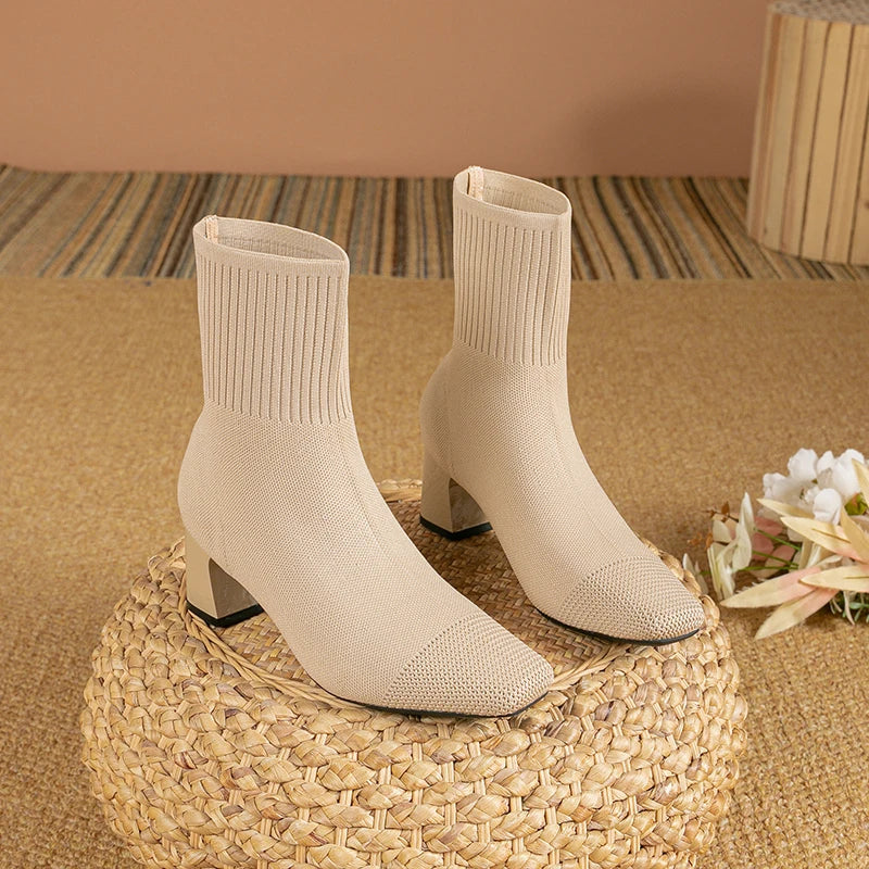 Levoire | Femmes Élégantes Bottes Capri Beige