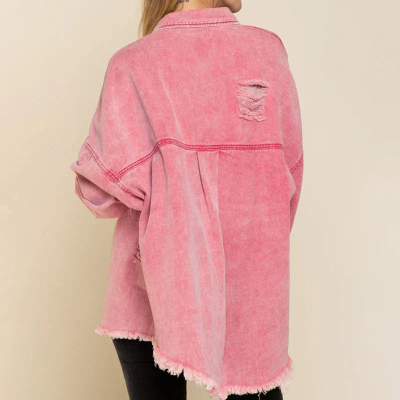 Levoire | Veste En Jean Déchirée