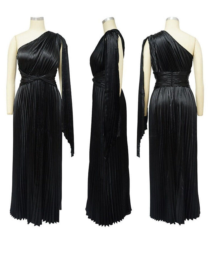 Levoire | Satinpuddings Plissé Lyskostakk Robes Longues
