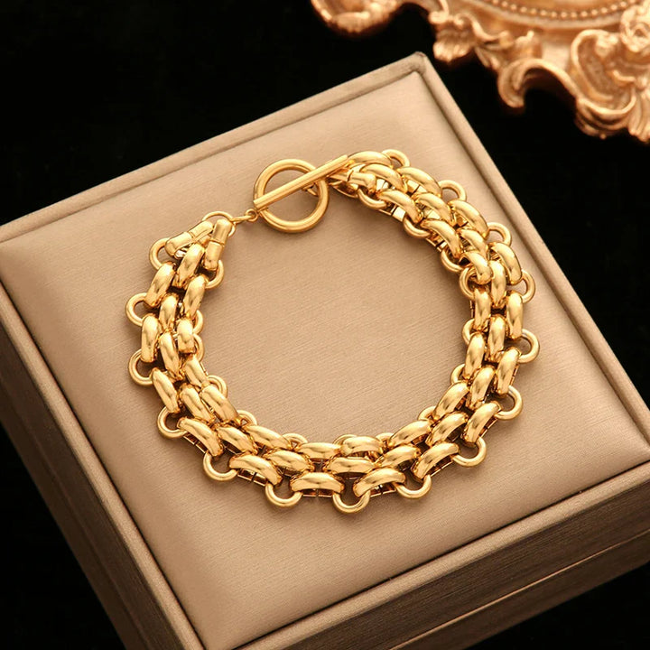 Levoire | Bracelet Cubain En Or B189