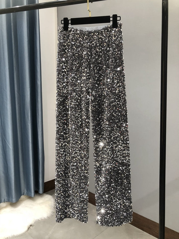 Levoire | Pantalon À Paillettes Avec Ce Pantalon, Tu Brilles Toute La Soirée !