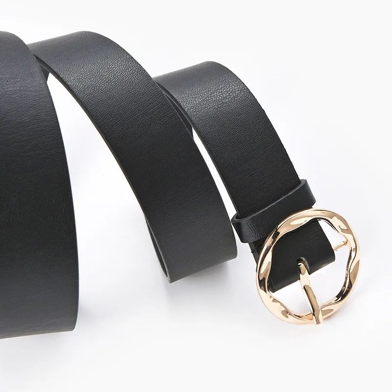 Levoire | Ceinture Femme Moderne Élégante Avec Boucle Dorée