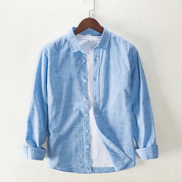 Levoire | Chemise Pour Hommes À Manches Longues Confortable Elegant