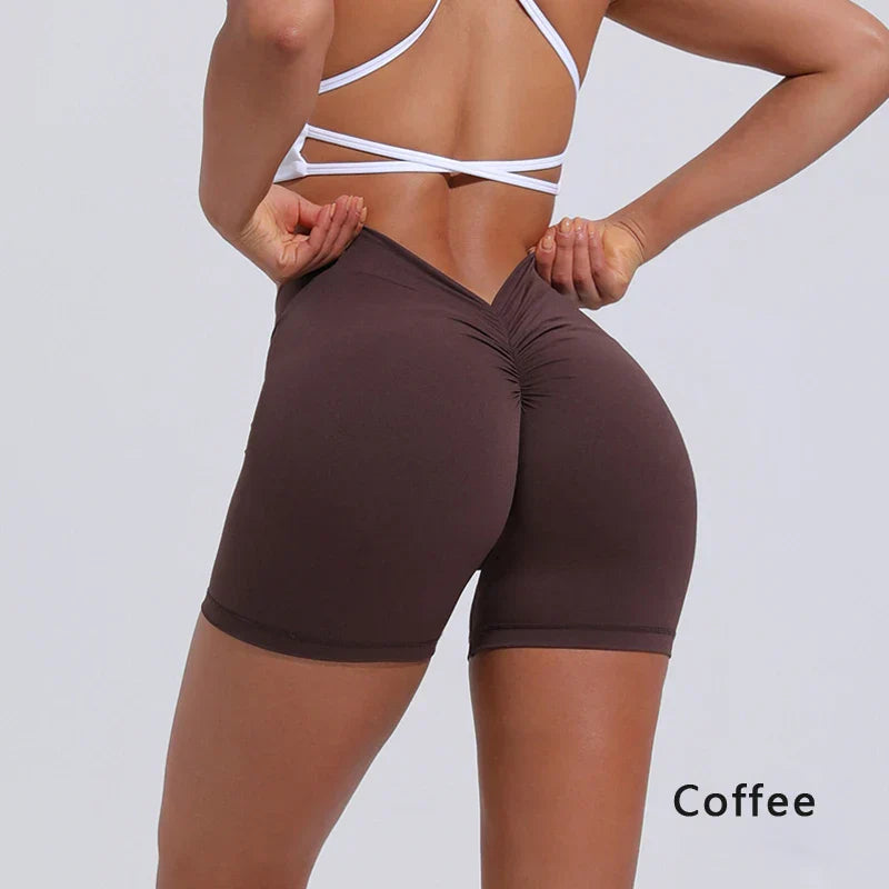 Levoire | Short Yoga V-Dos Café