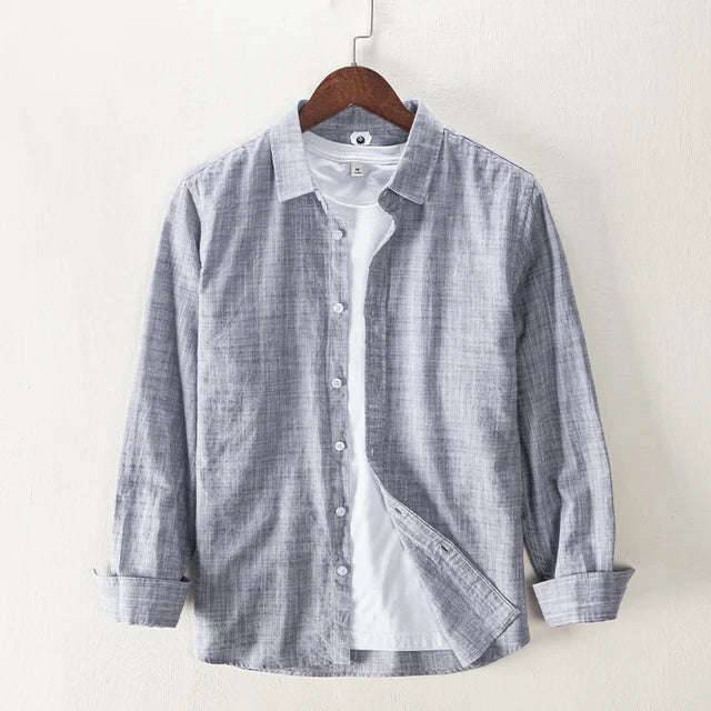Levoire | Chemise Pour Hommes À Manches Longues Confortable Elegant