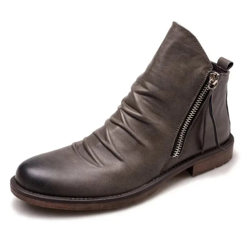 Levoire | Bottes D'Hiver Élégantes En Cuir Végétal Gris