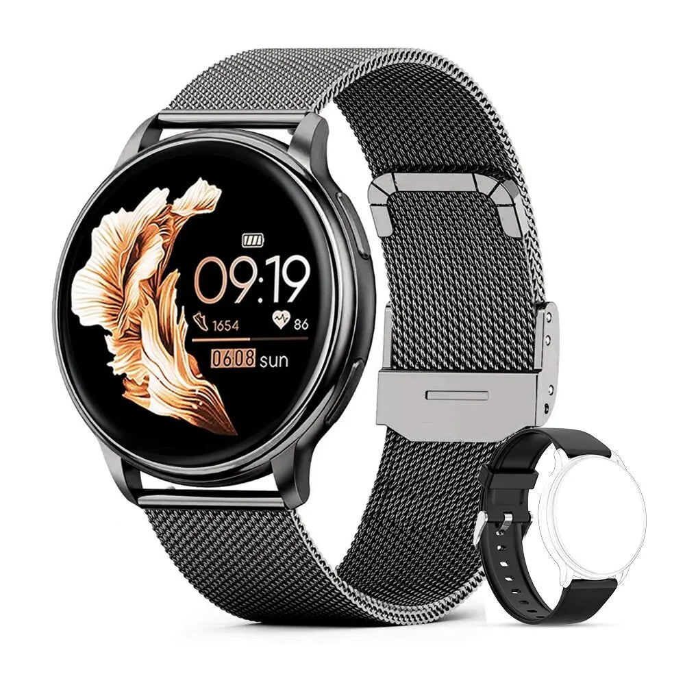 Levoire | Montre Connectée Bluetooth Avec Fonction Vocale Pour Femmes Noir