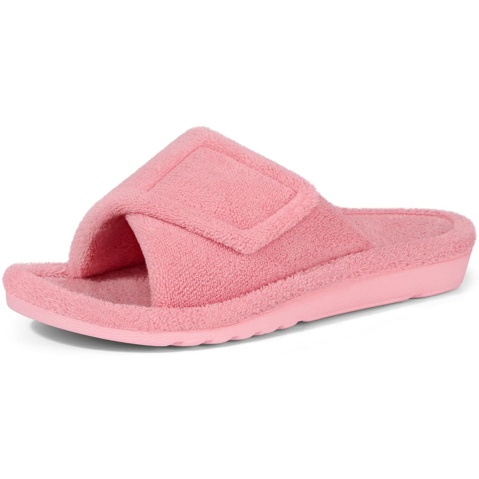 Levoire | Chaussons Fourrés Ajustables Rose