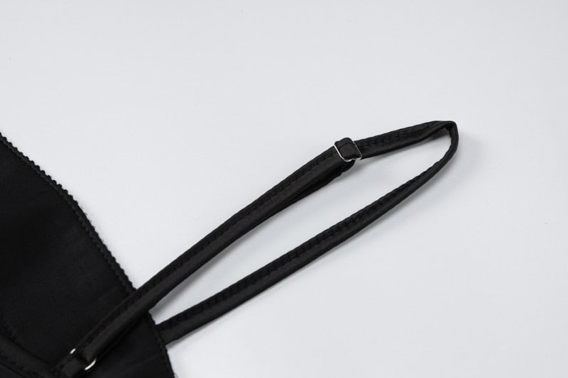 Levoire | Robe Longue À Bretelles Spaghetti Bling Stripe