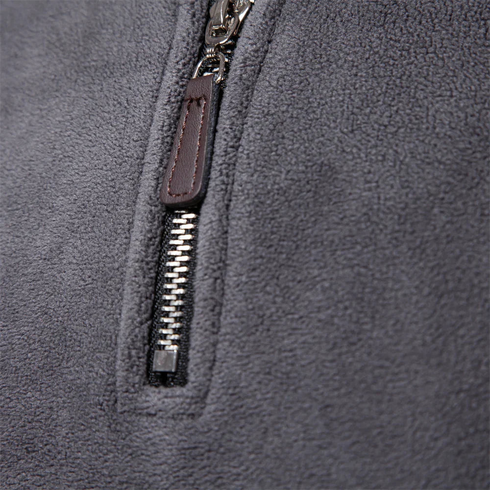 Levoire | Pull À Col Zip En Laine À Manches Longues