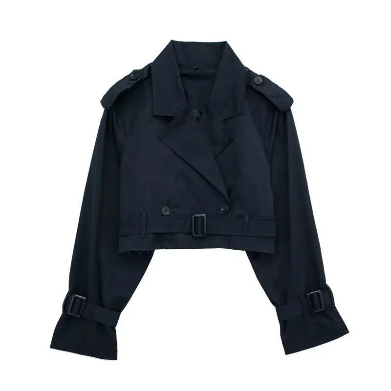 Levoire | Trench-Coat Élégant Avec Bretelles Bleu marine