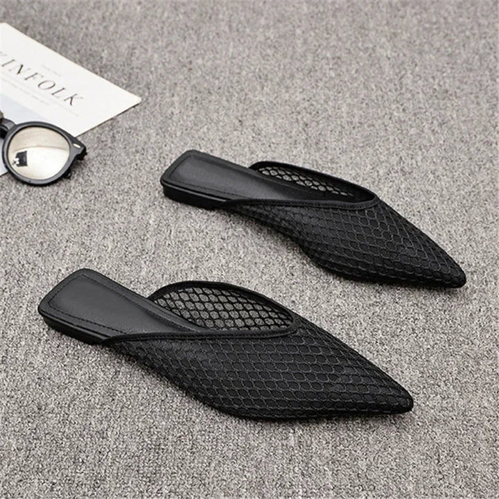 Levoire | Siateczkowe Tongs De Plage Noir