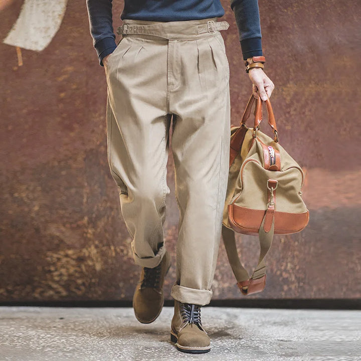 Levoire | Collecte De Vin Pantalons À Taille Haute Ajustables Pour Hommes