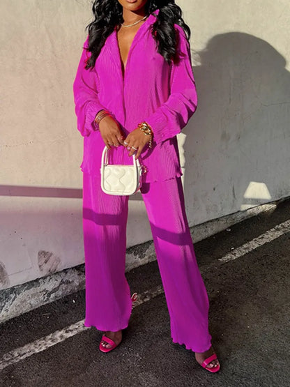 Levoire | Ensemble Décontracté 2 Pièces Pour Femmes Fuchsia