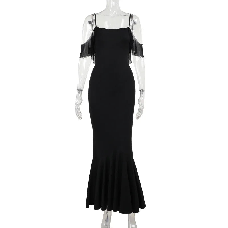 Levoire | Robe Maxi Décolleté Sans Épaule