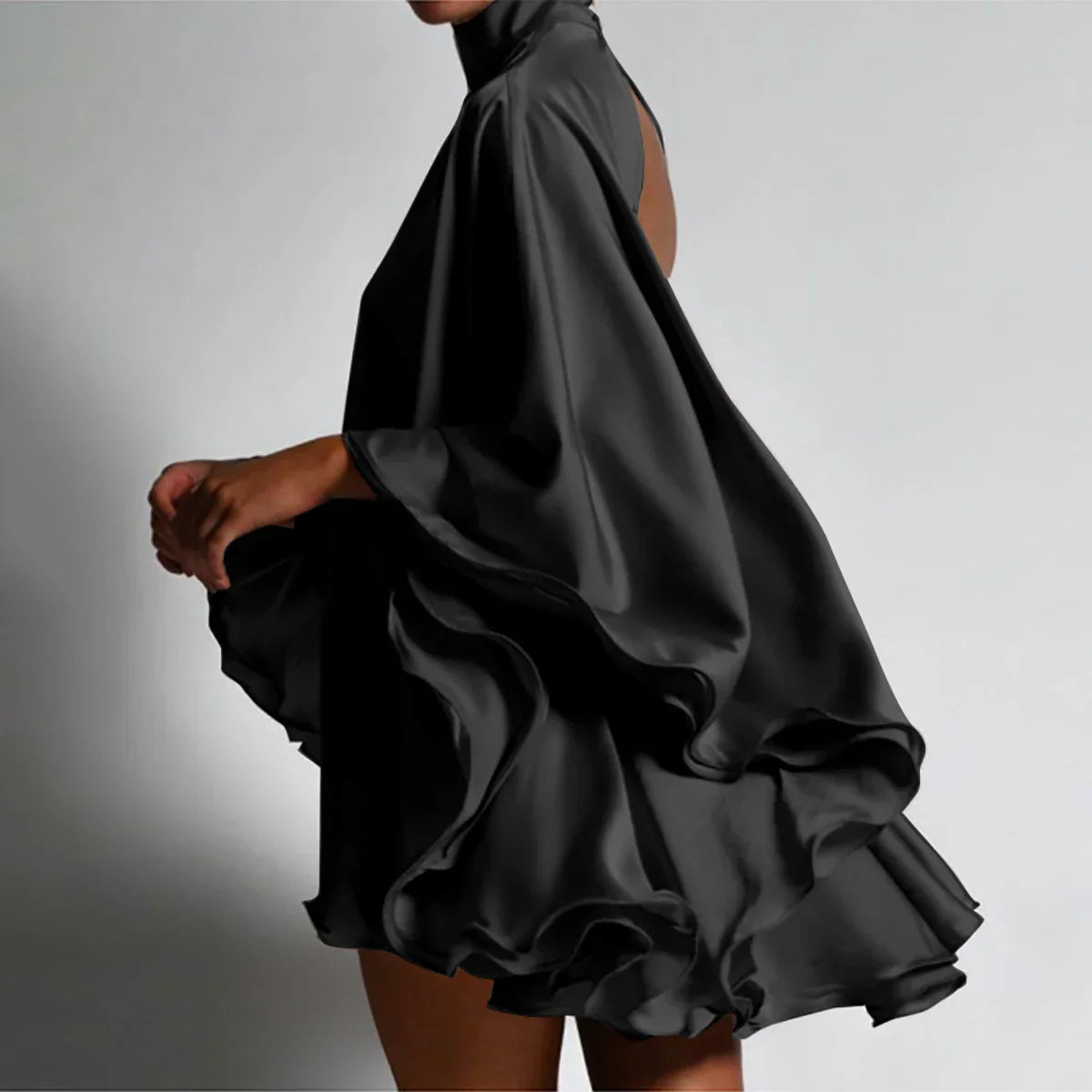 Levoire | Blanc Col Roulé Détail En Volants