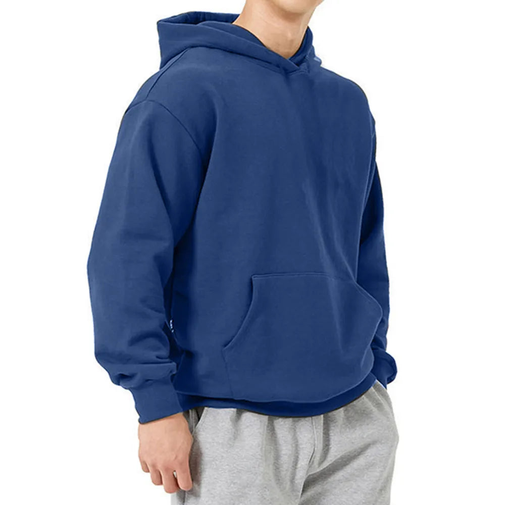 Levoire | Pull À Capuche En Coton Classique Pour Le Confort Quotidien Bleu