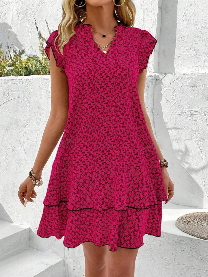 Levoire | Robe Femme Avec Un Ourlet Froncé Double Et Une Coque À Lien