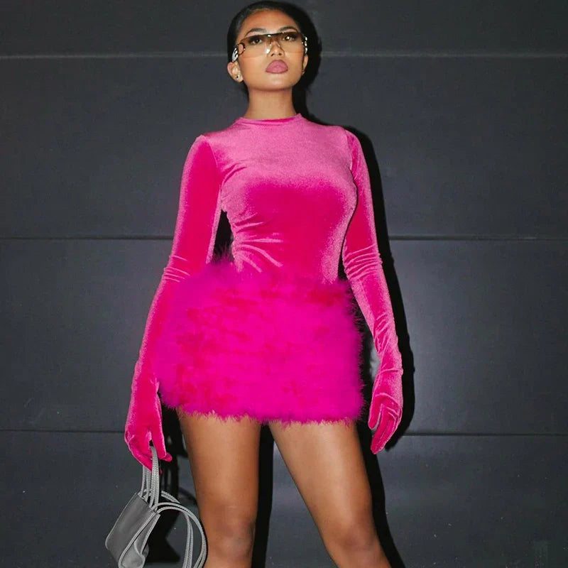 Levoire | Velours Manches Longues Gants Simples