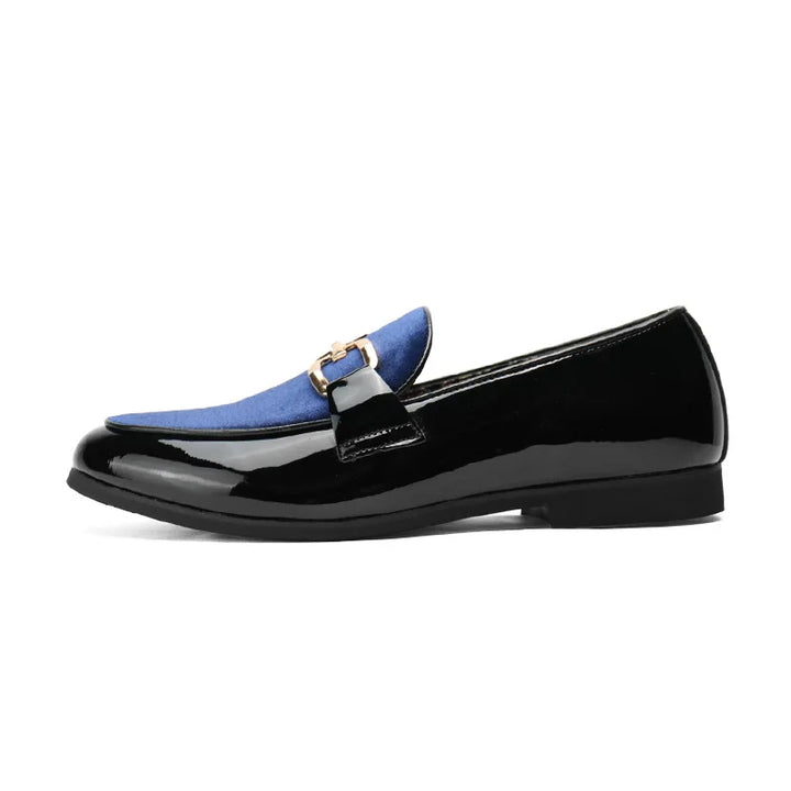 Levoire | Baume En Cuir Brillant Sandale Bleu