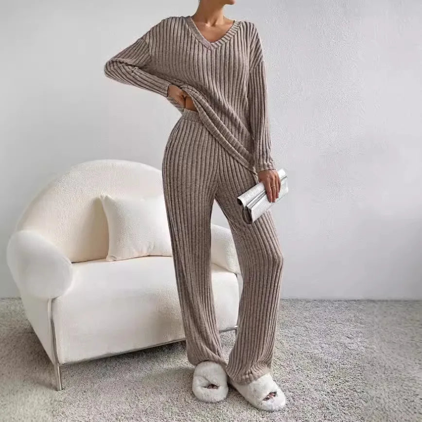 Levoire | Vêtements En Maille Ensemble Confort Et Style Brun clair
