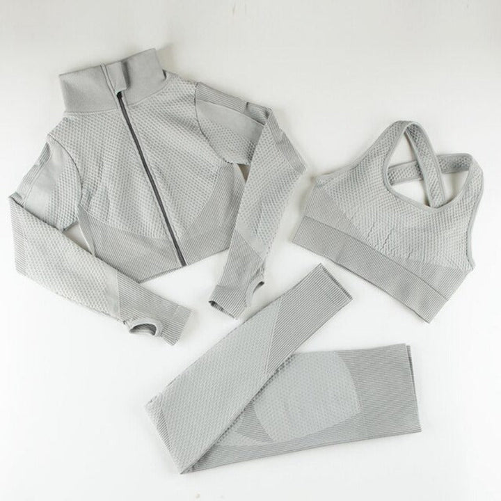 Levoire | Ensemble D'Entraînement Trois Pièces Gris clair