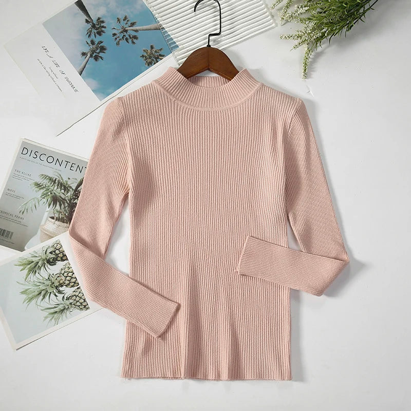 Levoire | Pull Douillet Avec Col Roulé Rose clair Taille unique