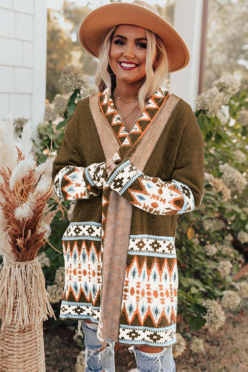 Levoire | Pull Mi-Long Tricoté Braun