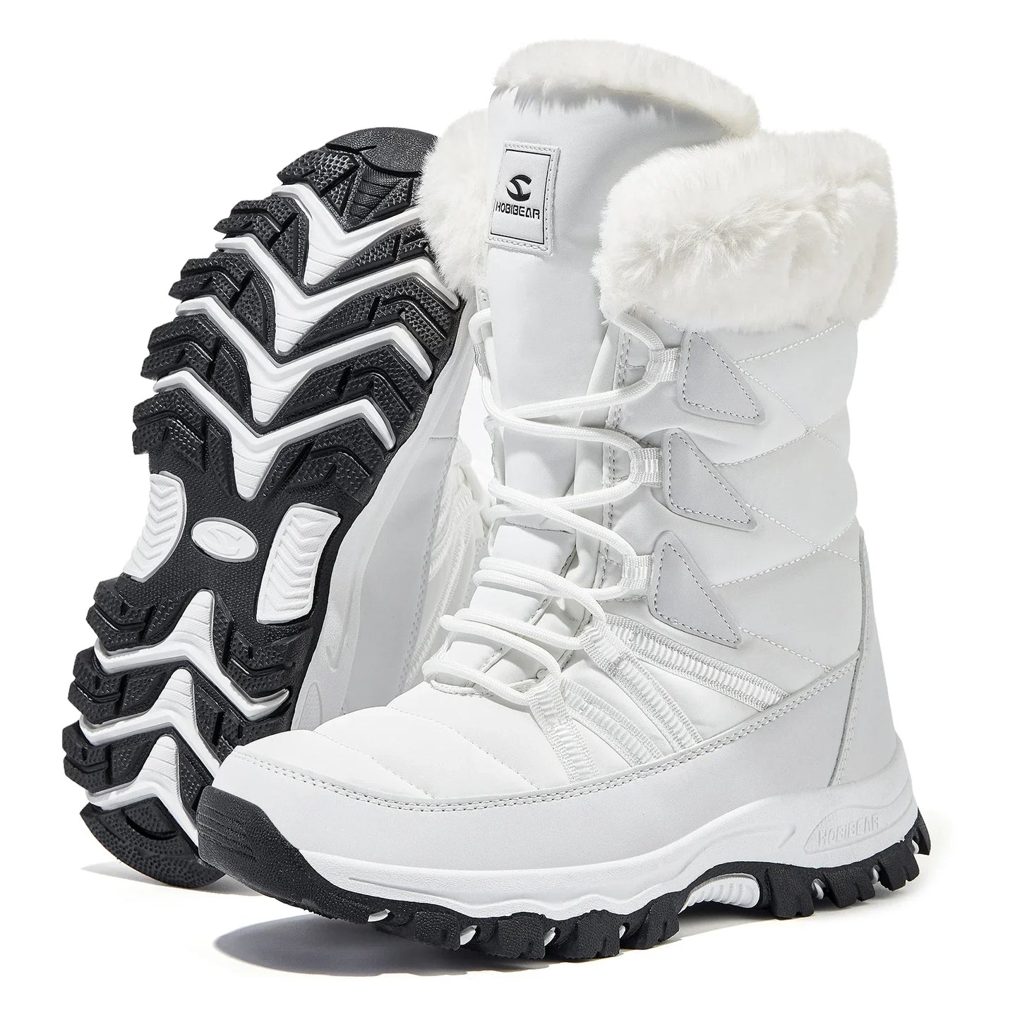 Levoire | Bottes D'Hiver Pour Femme Avec Doublure En Fausse Fourrure Blanc