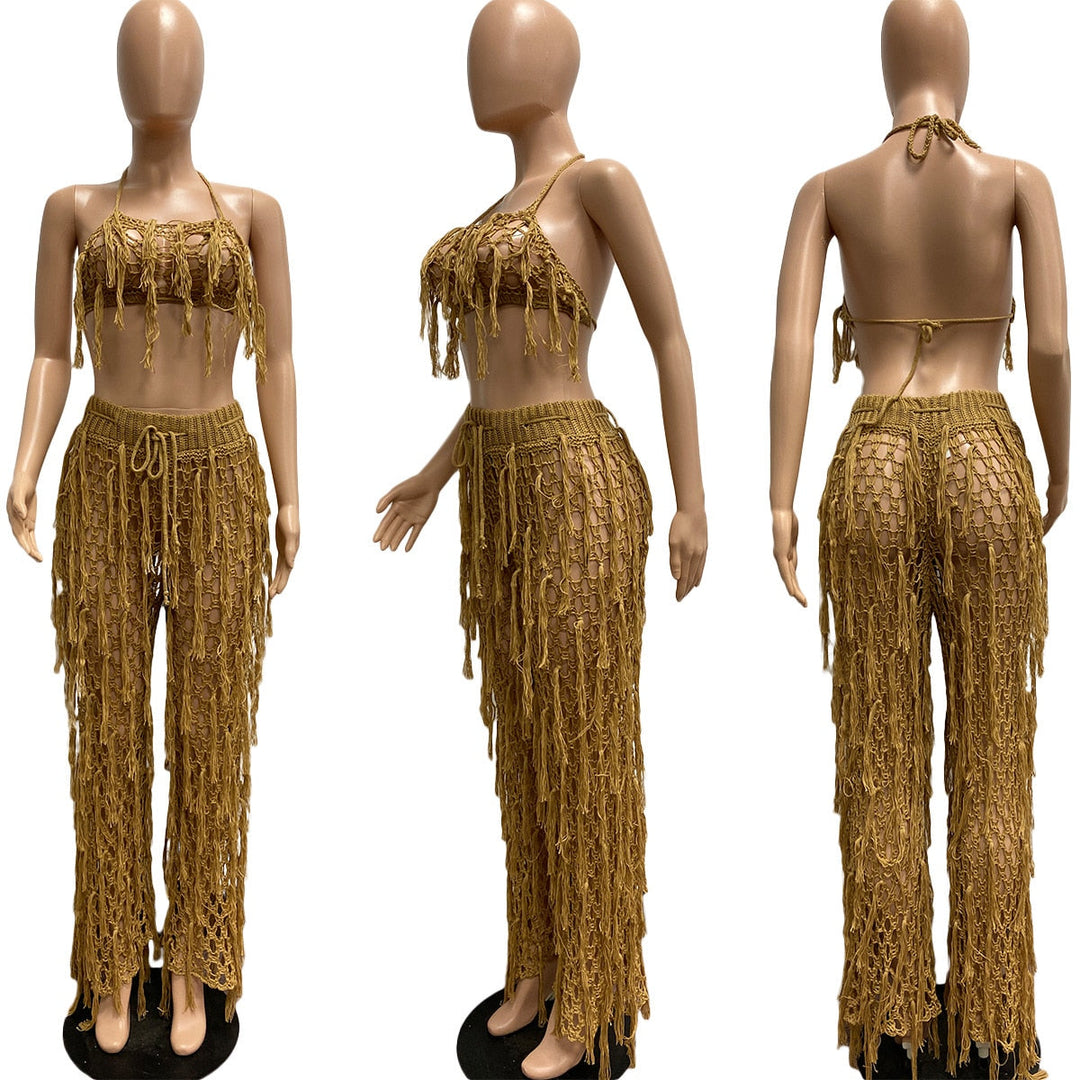 Levoire | Vêtements De Plage Crochet 2 Ensemble De Robe Deux Pièces