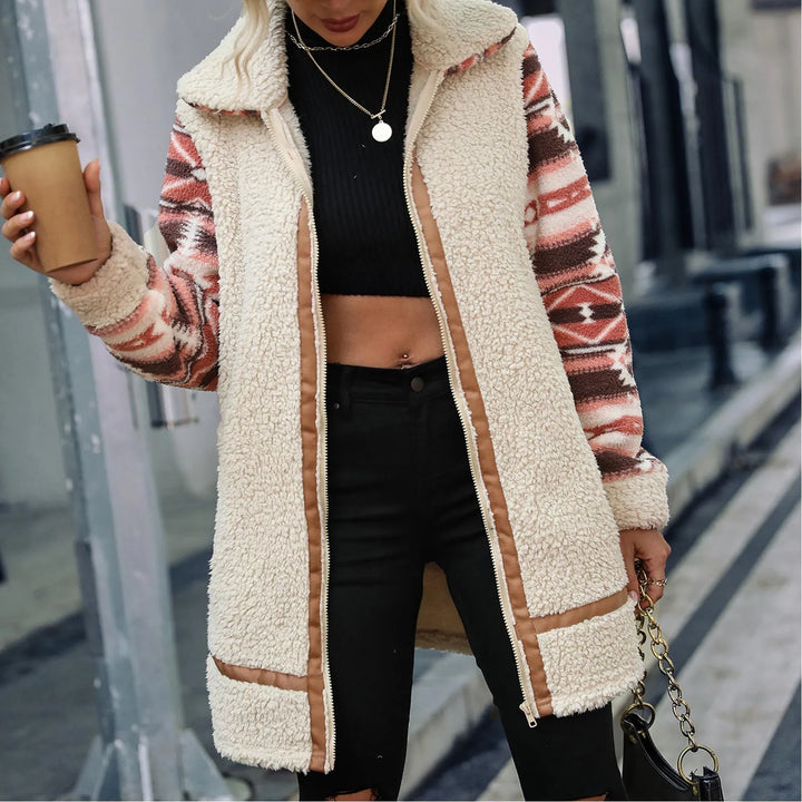 Levoire | Manteau de fourrure chaud pour l'hiver Kaki