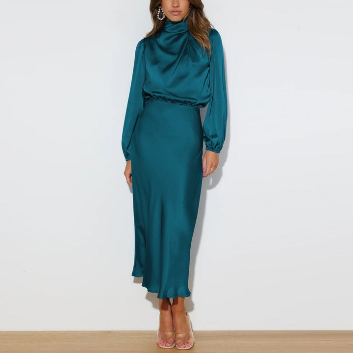 Levoire | Magnifique Robe En Satin Fr Femme Blauer Lac