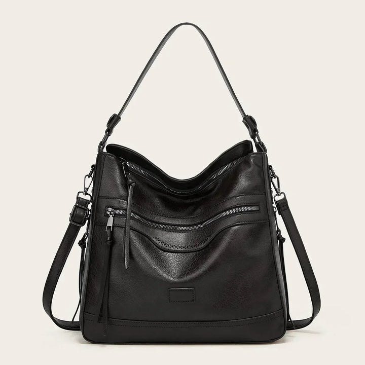 Levoire | Sac hobo en cuir au style vintage Noir