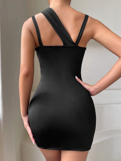 Levoire | Mini Robe Froncée À Bretelles Spaghetti