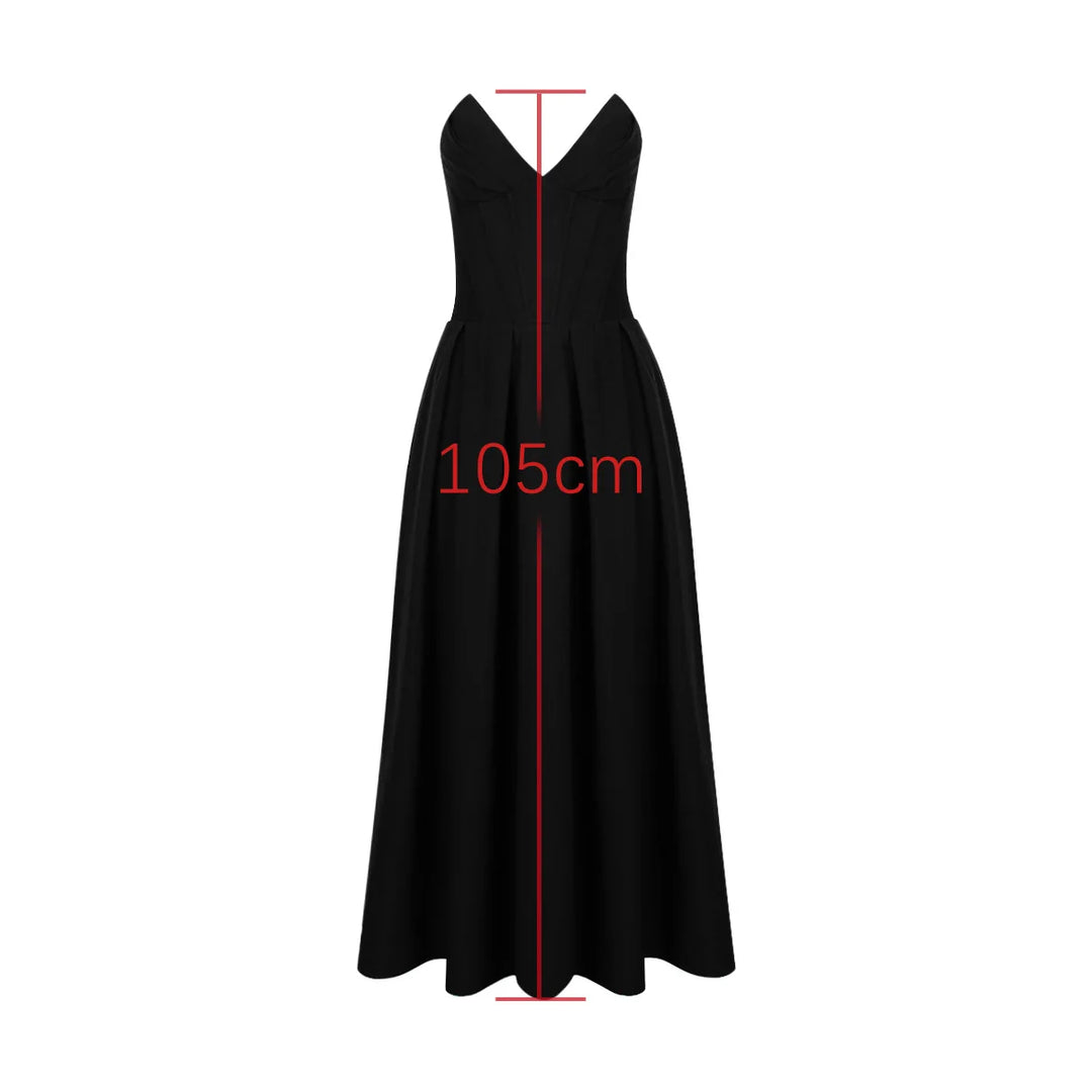 Levoire | Robe Longue Style Corset À Épaules Dénudées