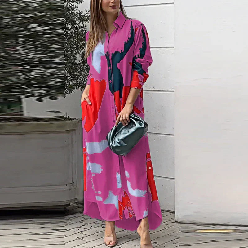 Levoire | Robe Élégante Coupe Cintrée Rosa