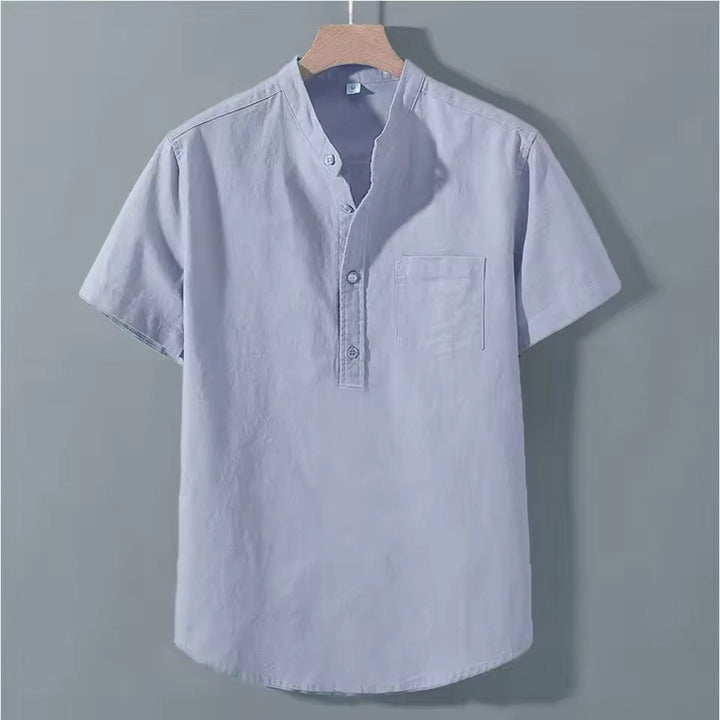 Levoire | Chemise Légère à Boutons pour Hommes Élégante Bleu claire