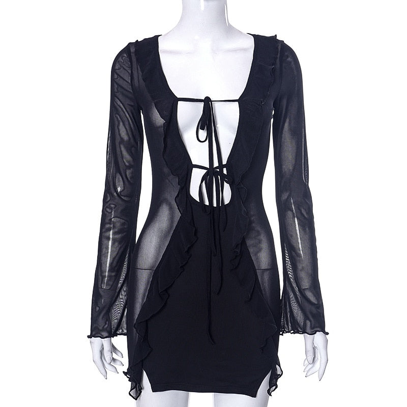 Levoire | Robe Mini À V Noir