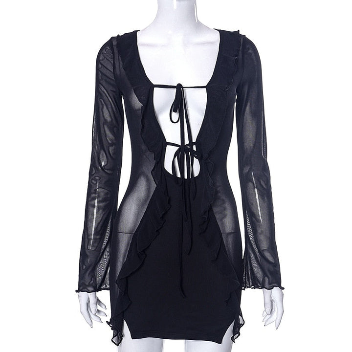 Levoire | Robe Mini À V Noir