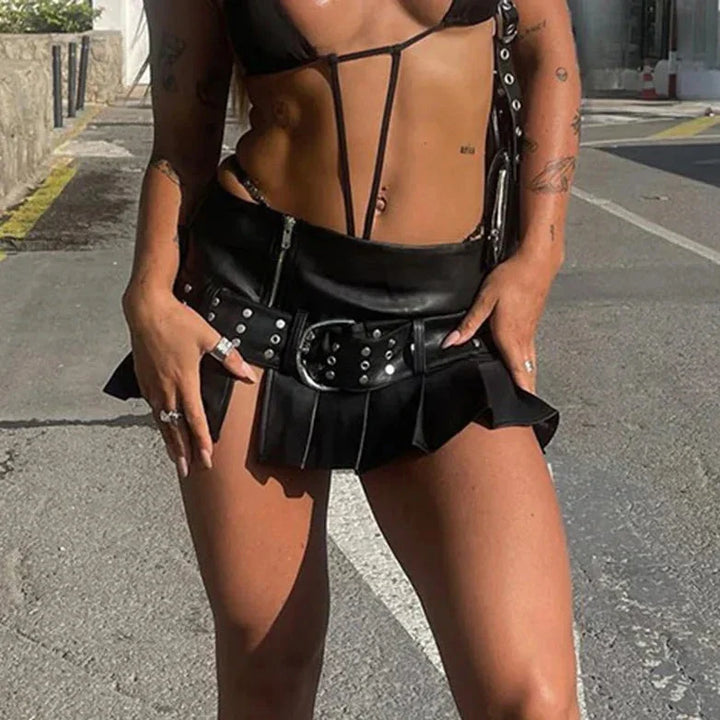 Levoire | Puleder Y2K Alinie Jupe Mini Plissée