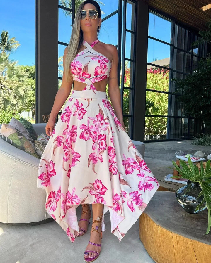 Levoire | Robe Imprimée Style Boho Rosa