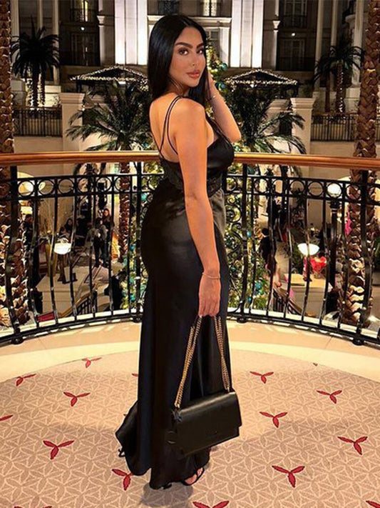 Levoire | Robe Maxi Profonde En V Sans Bretelles