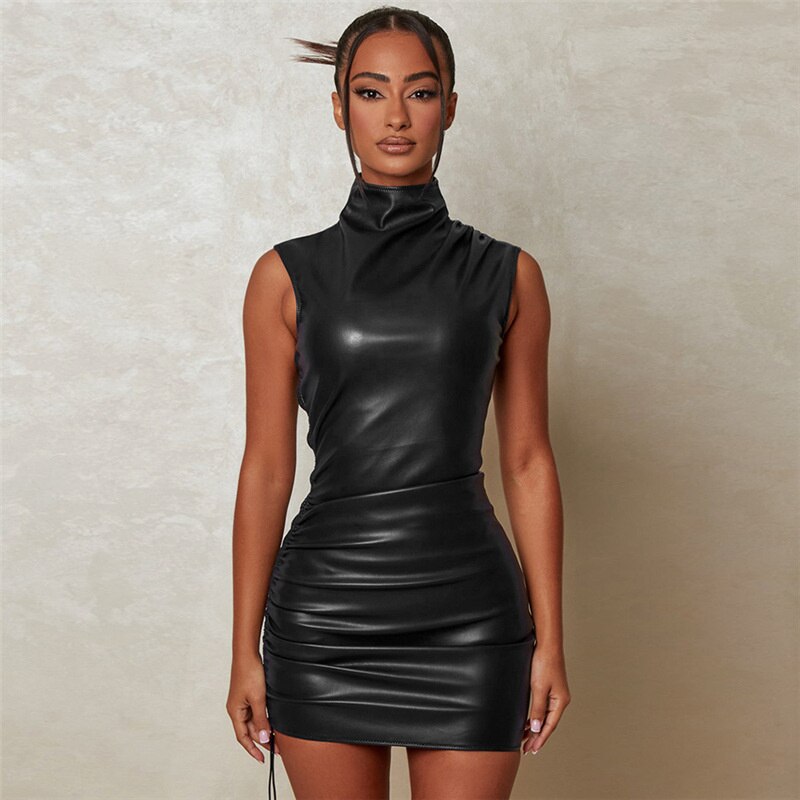 Levoire | Robe mini effet cuir - edition 2024 Noir