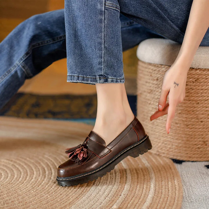 Levoire | Premium Cuir Oxford Bureau Femme Élégants Loafers