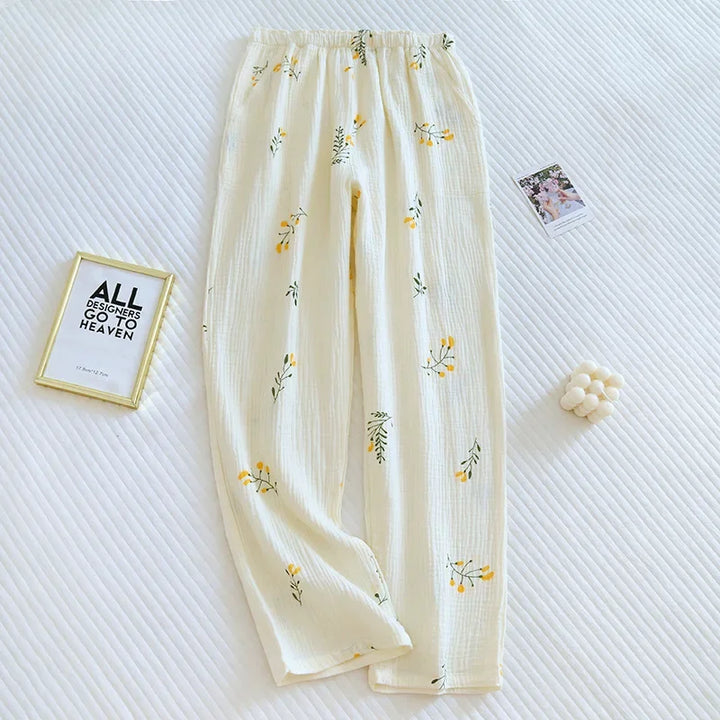 Levoire | Pantalons De Pyjama En Crepe De Coton 3